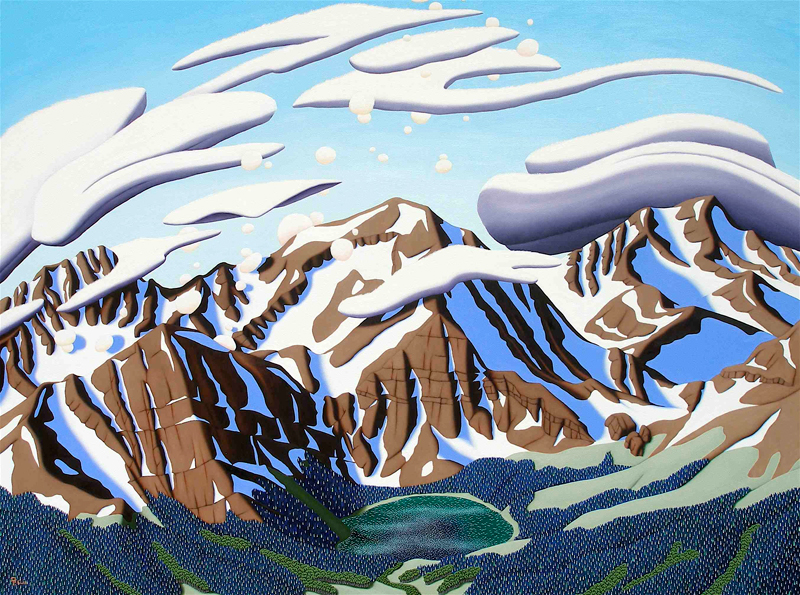 Tracy Felix, art, artist, painting, Colorado, landscape, Sangres, Sangre de Cristo, Megan Lake, Rito Alto Peak, Mount Owen, mountains