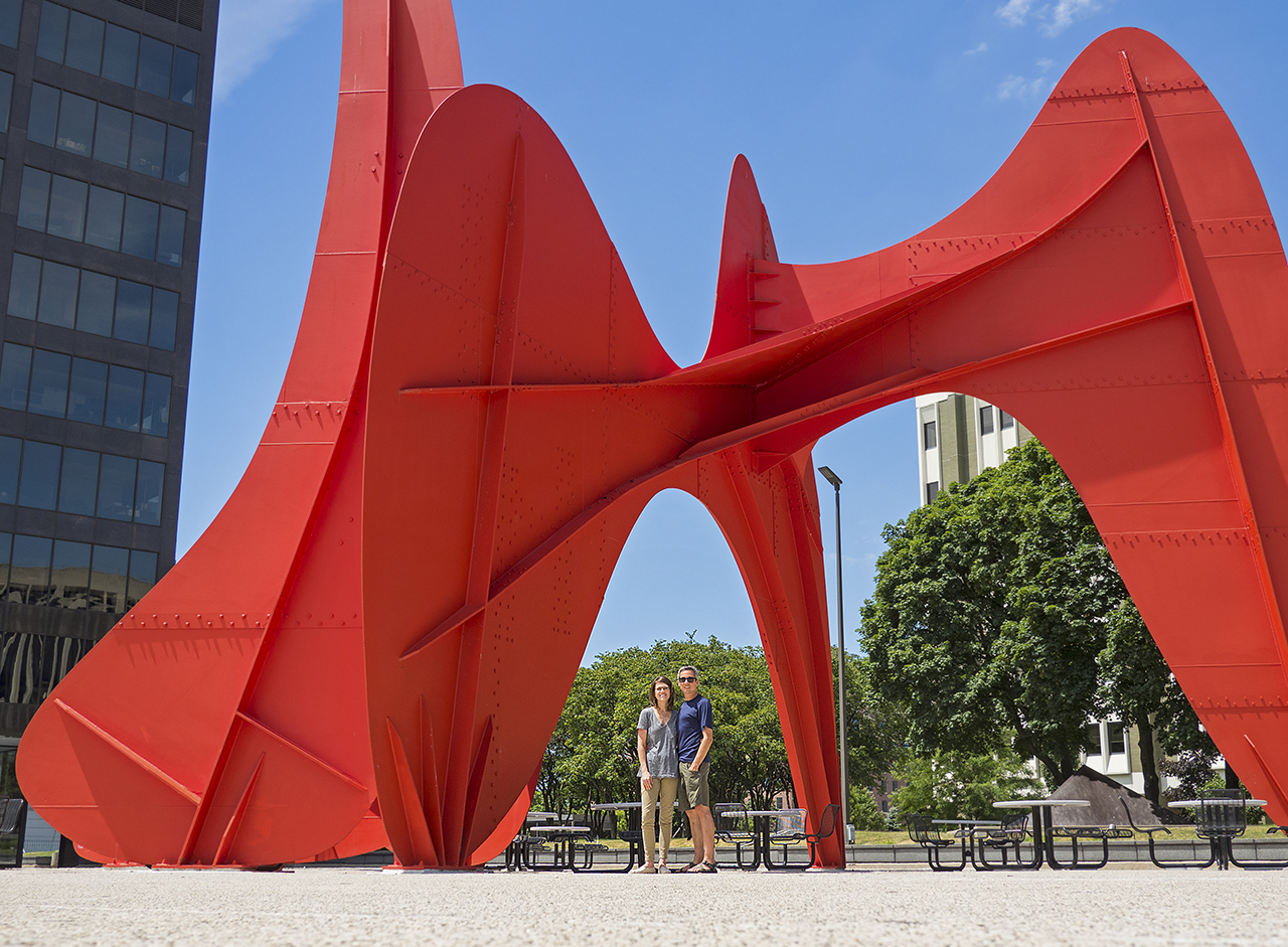 Calder Plaza, La Grande Vitesse, Alexander Calder, Grand Rapids, Michigan, public art, sculpture
