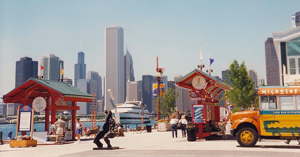 Chicago skyline from Navy Pier