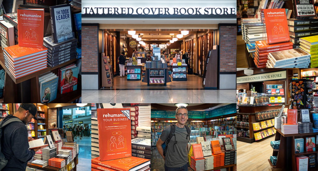 Rehumanize Your Business, Tattered Cover Bookstore, Denver, write a book, publish a book, book display